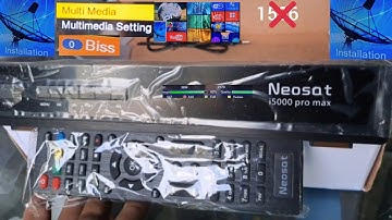 Neosat i5000 Pro Max New version Bari body Dc Ac 12wolt me Strong Dolby Audio Unboxing