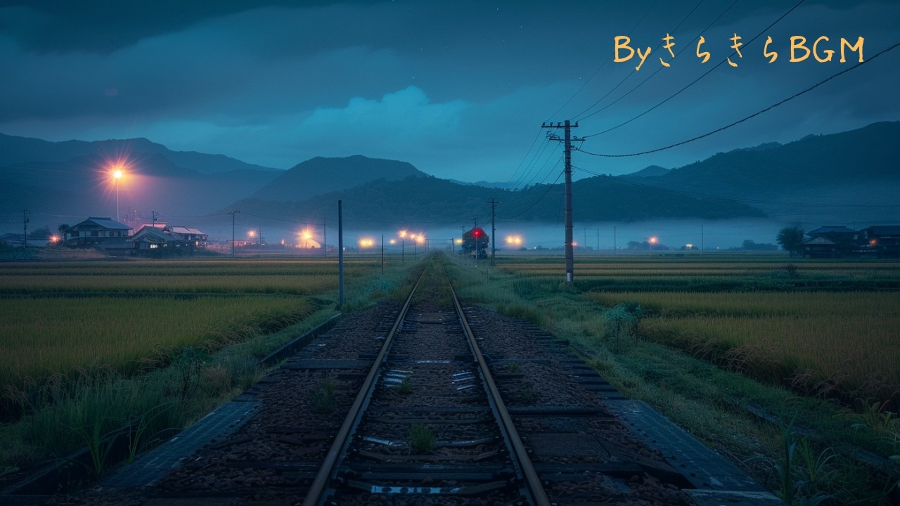 静かな夜に安眠を誘うピアノBGM／心を落ち着けて、遠い記憶をたどる／潜在意識を呼び醒ます／日本の鉄道／Deep Sleep Piano – Quiet Japanese Railway Night