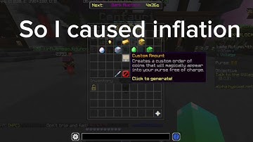 Causing Inflation In Hypixel Skyblock