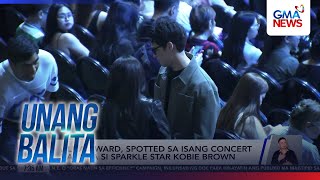 Jillian Ward, spotted sa isang concert kasama si Sparkle star Kobie Brown | Unang Balita