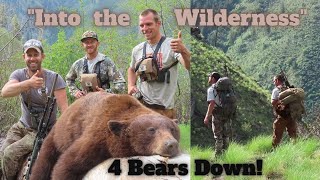 Epic Idaho Backcountry Bear Hunt, 4 Bears in 3 days!!! 4K