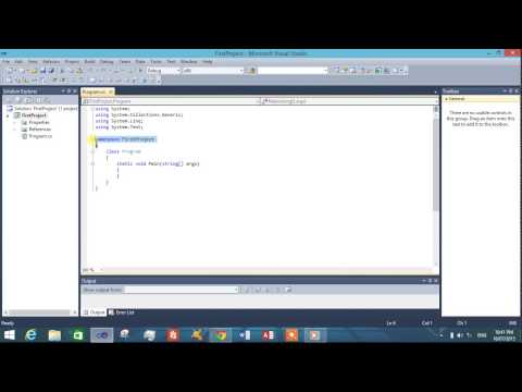 C# Tutorial 1- Set Up Visual Studio and Basic Structure of Program