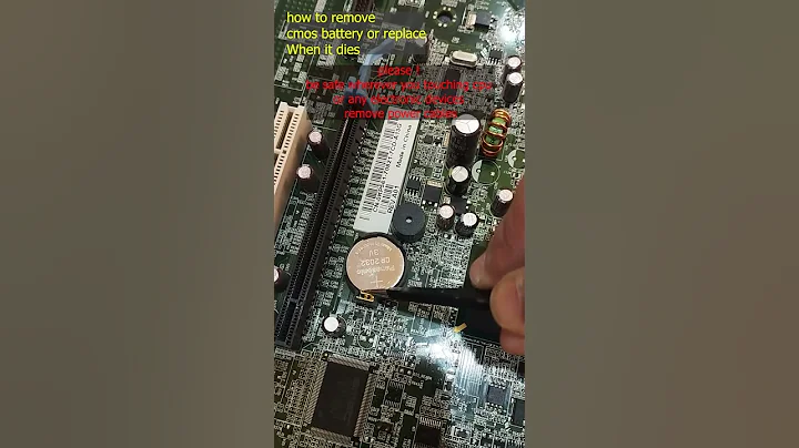 how to replace the cmos battery | how to remove died cmos battery | Optiplex 330 #shorts #shortvideo