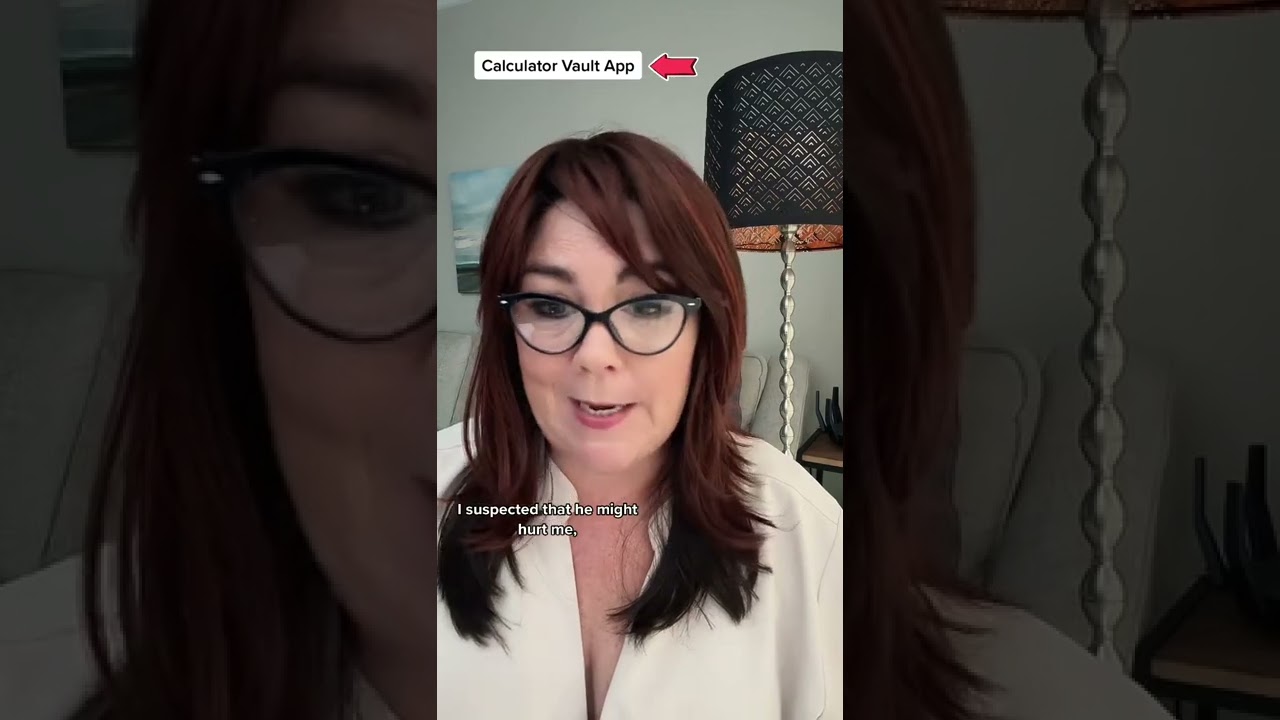 A brillant way to hide evidence and other information from a dangerous partner.