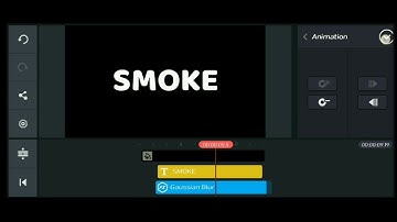How to make Smoke Text Animation Intro in kine master