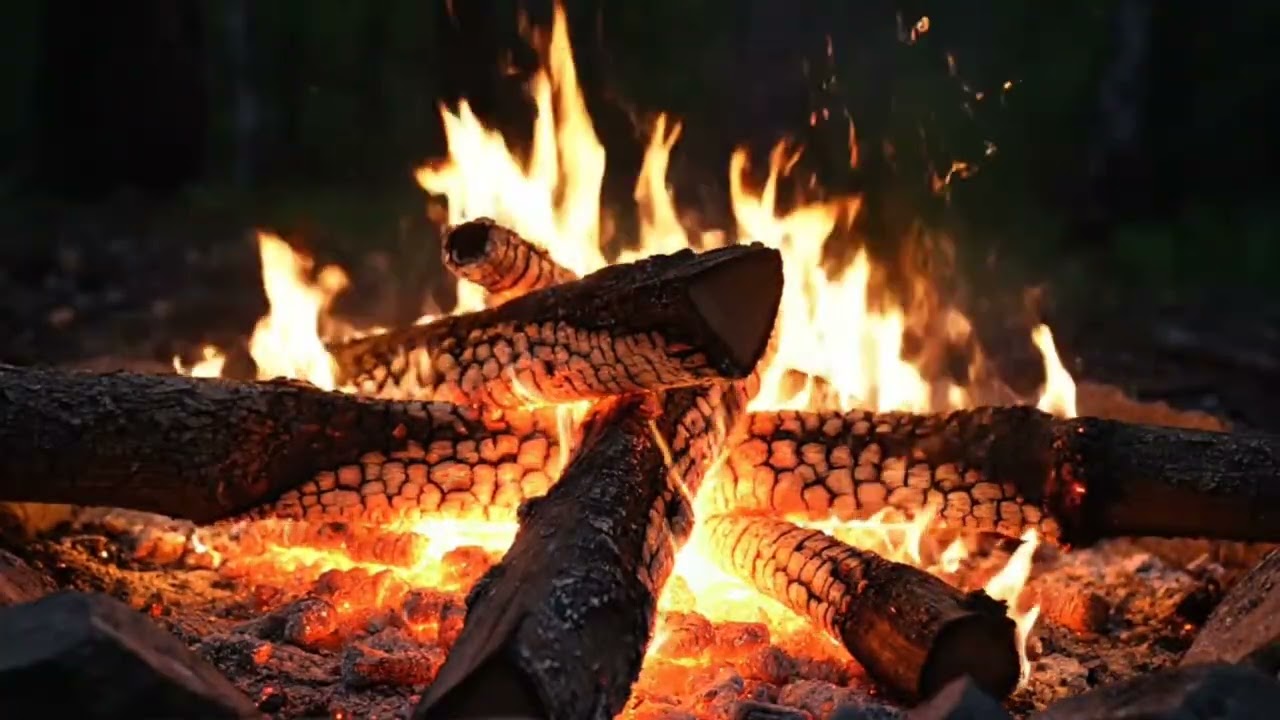 Peaceful Outdoor Fire for Restful Sleep