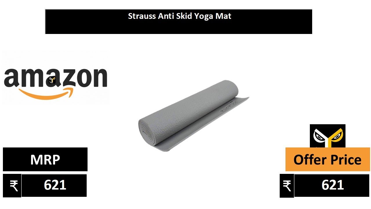 Strauss Anti Skid Yoga Mat