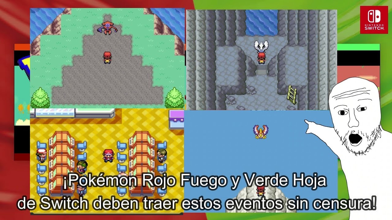 ¡Pokémon Rojo Fuego y Verde Hoja de Switch deben traer estos eventos sin censura!