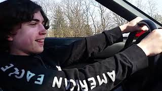 20200301 Brian learning to drive stick in my 96 C4 corvette
