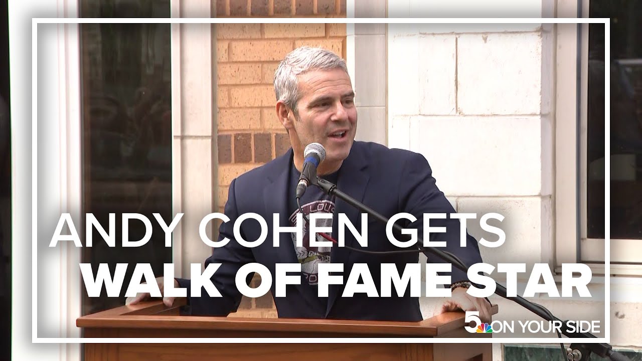 St. Louis native Andy Cohen gets his star on the Walk of Fame - YouTube