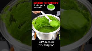 How To Make Green Chutney For Burger &amp; Sandwich | बर्गर और सैंडविच के लिए ग्रीन चटनी कैसे बनाएं |
