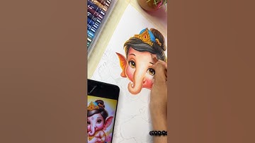 Cute Ganesh ji drawing #shorts #drawing #art #ganesh #ganeshchaturthi #shortsfeed
