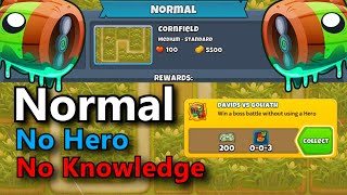 BTD6 Bloonarius Normal || No Hero + Monkey Knowledge