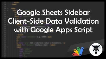 Google Sheets Sidebar Client-side Input Validation with Google Apps Script