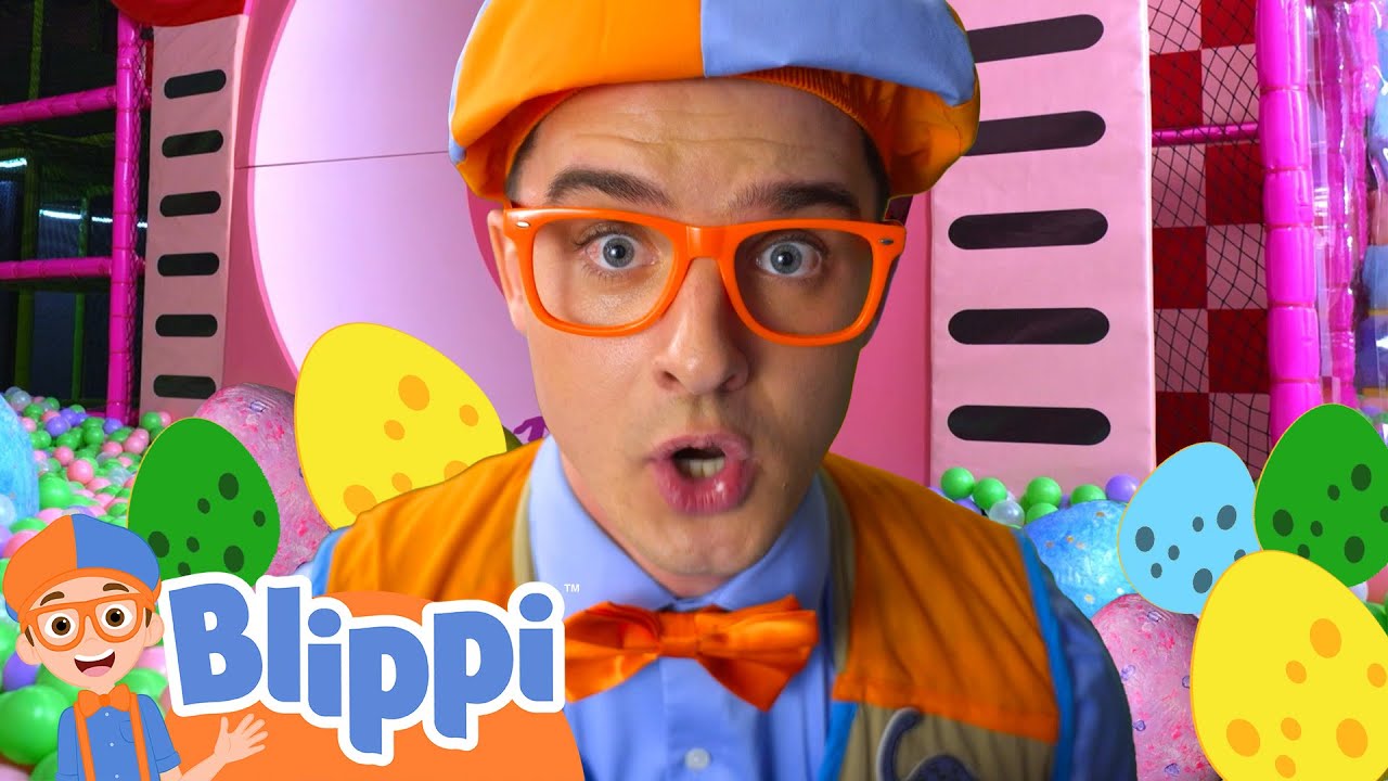 🦕 Blippi's Dino Egg Hunt Surprise! | Fun Kids Songs & Learning | Blippi