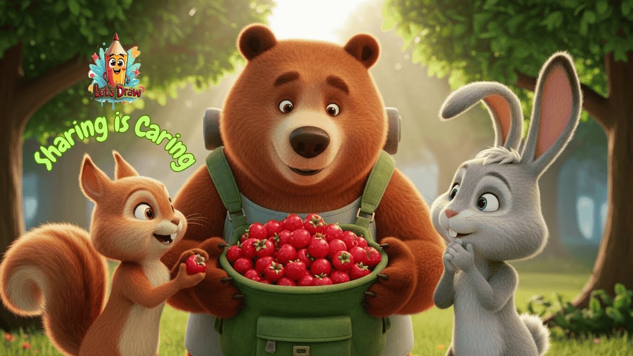 Barnaby Bear's Berry Dilemma: A Kids Story About Sharing | Animated Forest Adventure for Children
