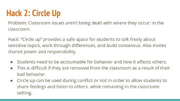 Hacking School Discipline Presentation