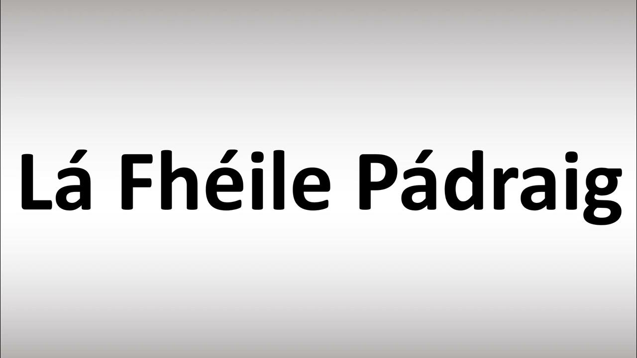 lá fhéile pádraig banner