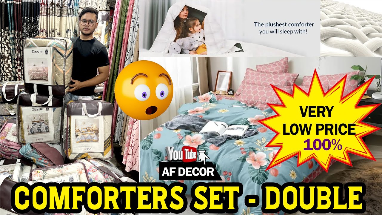 Comforters wholesale market in Hyderabad // Comforter set with bedsheet