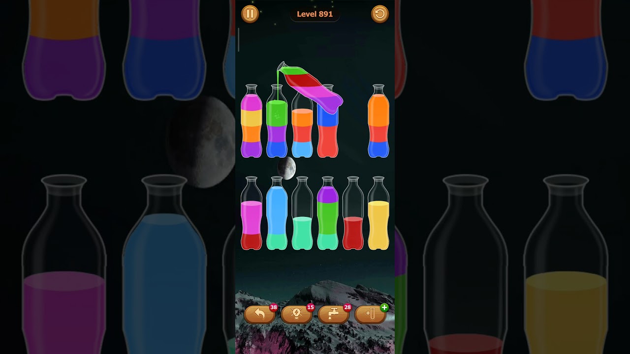 891 level Water sort - color sort game 