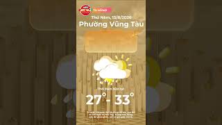 WEATHER FORECAST FOR AUGUST 13, 2026