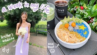 last usa vlog 🇺🇸 brother's wedding, vegan tacos, açaí bowl, catching fireflies, flying back to korea