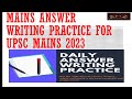 daily mains answer writing practice #upsc #currentaffairs #opsc #education #thehinduanalysis #pib