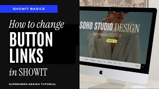How to change button links & social links in Showit