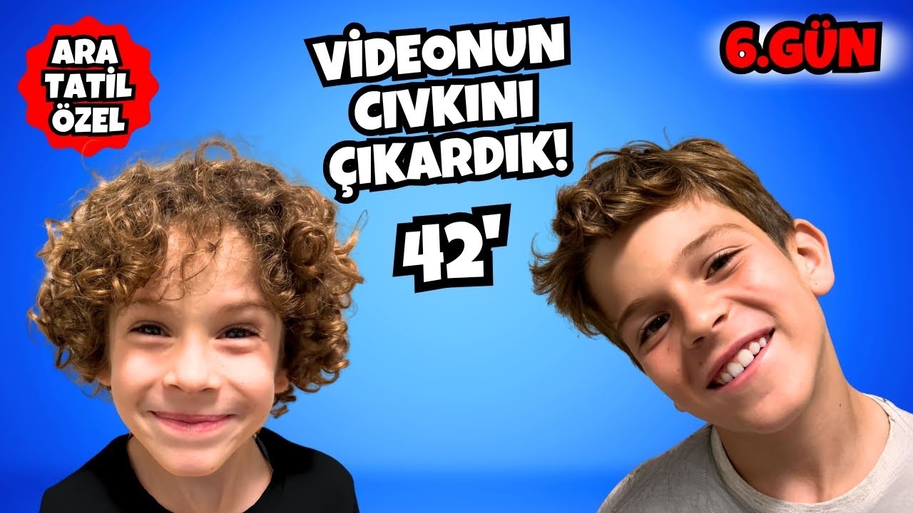 🎬 ARA TATİL 6. GÜN |  42 Dakikalık Çılgın VLOG! Turnuva + İdman + Sürpriz Konuk + Kışkırtma! 😳