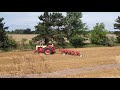 Case tractors plowing