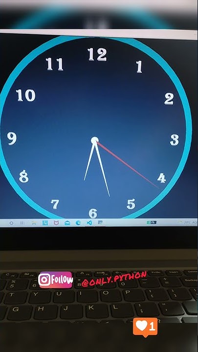 Analog clock using Python Turtle - YouTube