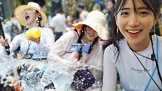 The Craziest Water Fight In The World | Songkran in Bangkok, Thailand