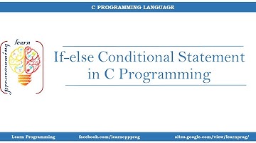 if-else Statement in C Programming