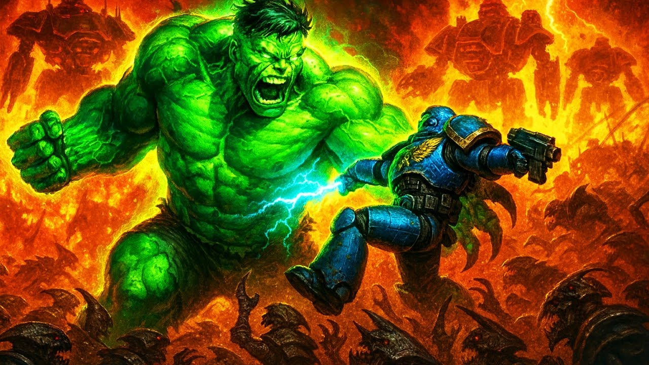 What If Hulk Landed Into Warhammer 40K?