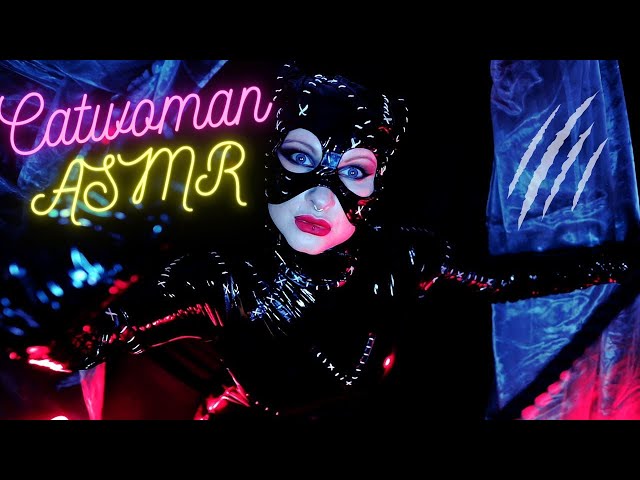Catwoman ASMR, you are the mouse!  PVC , Batman