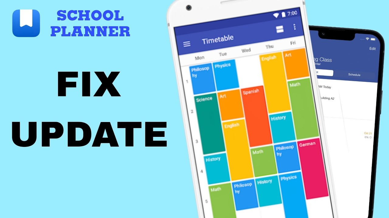 How To Fix And Solve Update On School Planner App | Final Solution ...
