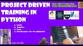 Session6.1 : Python - Data structures (lists, tuple, sets, dictionary) in 10 minutes with practical