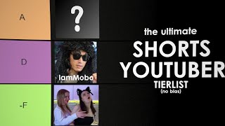 Another ULTIMATE SHORTS YOUTUBER TIERLIST (NO BIAS)