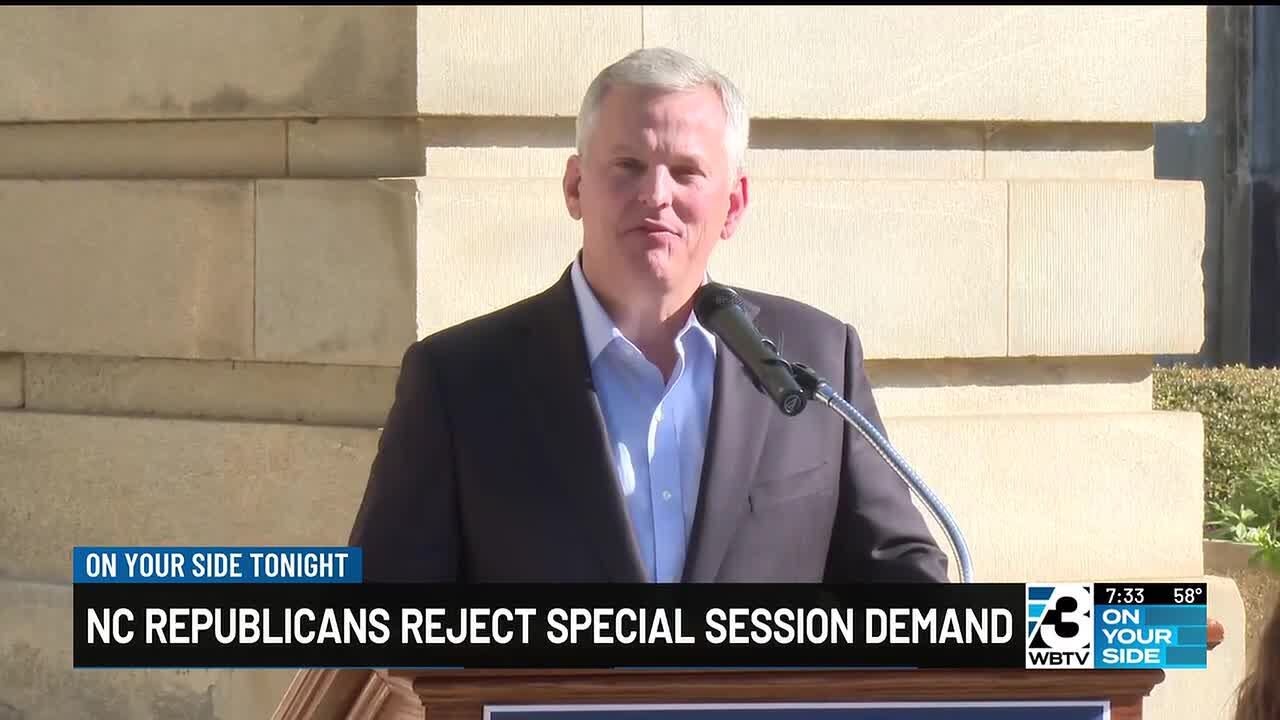 North Carolina Republicans reject special session demand
