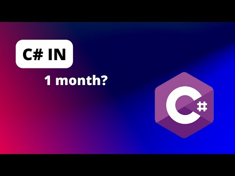Can You Learn C#, In a MONTH?