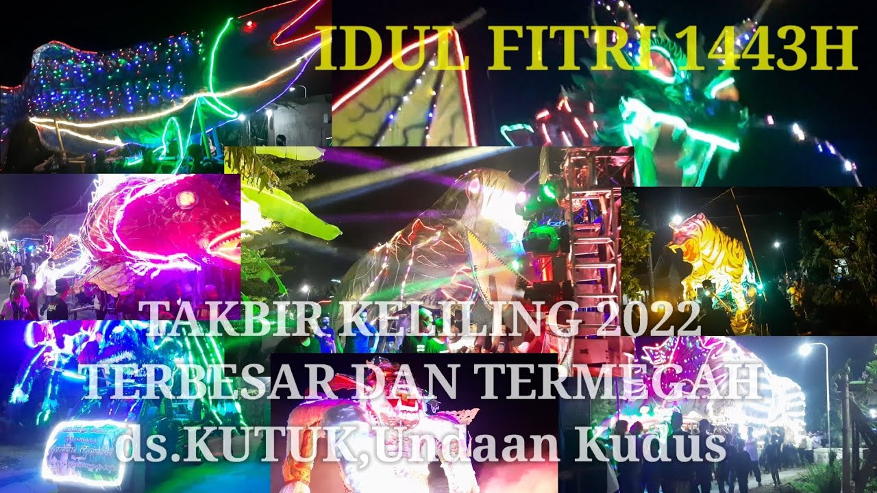 TAKBIR KELILING DI DESA KUTUK TERBESAR DAN TERMEGAH seJATENG | Sound Sistem Bikin Horeg