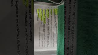 altered breathing pattern