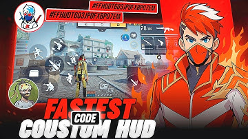 Top 2 Best - 3 Finger COUSTOM HUD Code 🔥💀 || Like 4Flag Gamer And Dipex FF 😱 || #freefiremax 
