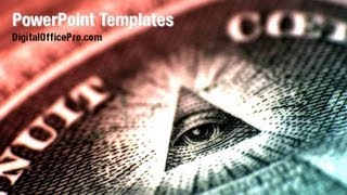 Dollar Bill PowerPoint Template Backgrounds - DigitalOfficePro #08255W