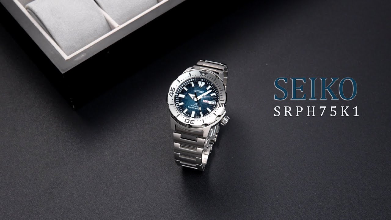 Review đồng hồ Seiko SRPH75K1 khả năng chống nước lên đến 20 ATM.