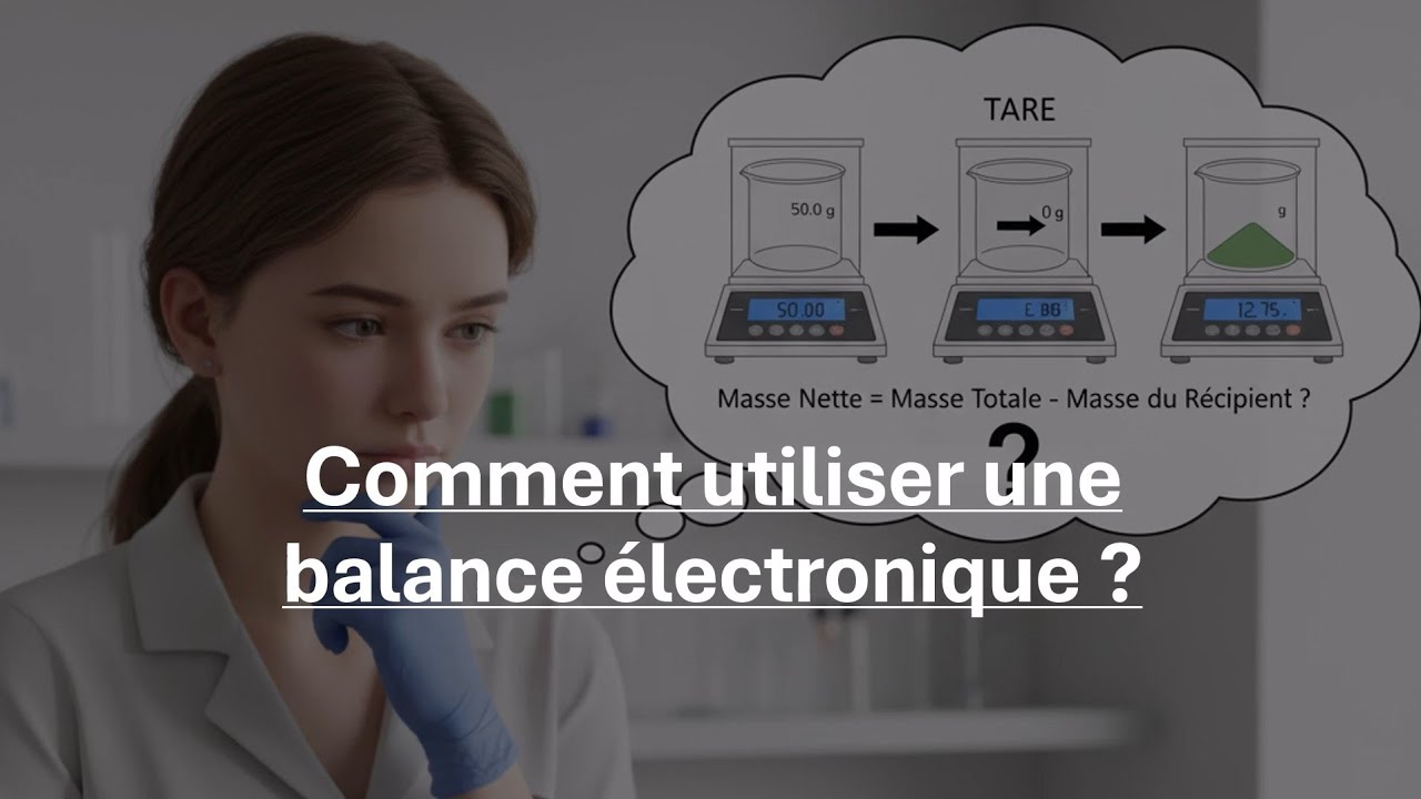 Comment utiliser une balance électronique ? Collège - lycée 