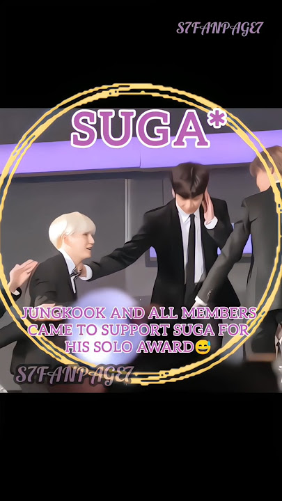 JUNGKOOK and all members came to support SUGA😍🥰 #bts #suga #yoongi #jk #v #jimin #shorts #shortsfeed