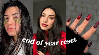 end of year reset - new nails, hair & makeup