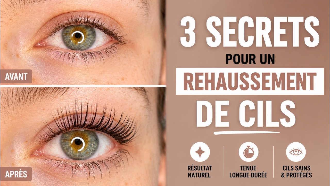 3 SECRETS POUR UN REHAUSSEMENT DE CILS RÉUSSI - YouTube