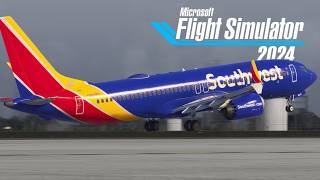 Microsoft Flight Simulator 2024 | Southwest Boeing 737 MAX 8 | Chicago Midway ✈ San Diego